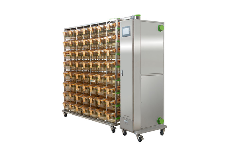 Стеллаж IVC(с вентиляцией) для клеток с лабораторными мышами FS-SAGIVC-X56