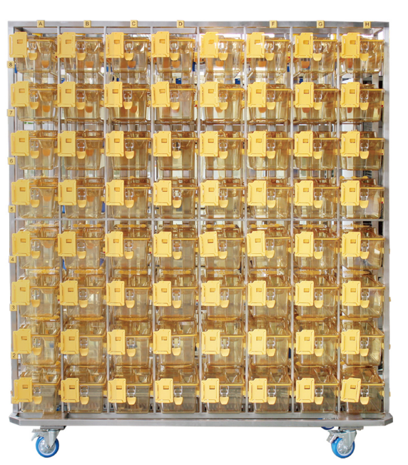 Стеллаж для клеток с лабораторными мышами BCR-MI03-72-C11-PPSU SHINVA