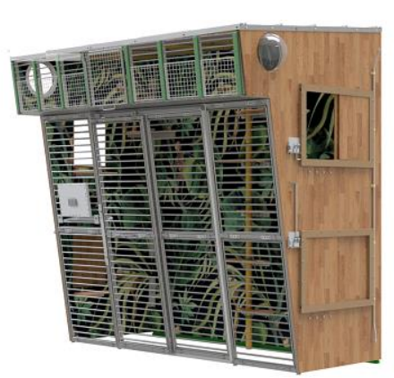 Клетка групповая для лабораторных обезьян CLP-2117
