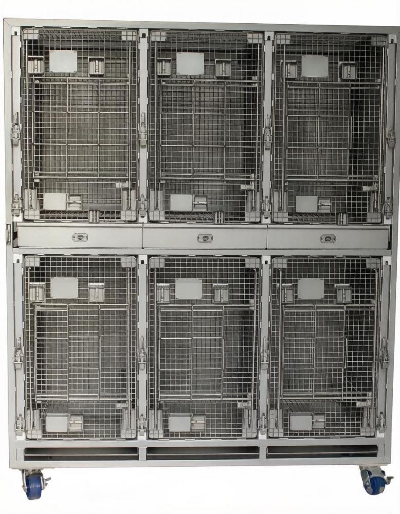 Модуль из 6 клеток для лабораторных мартышек CL2009